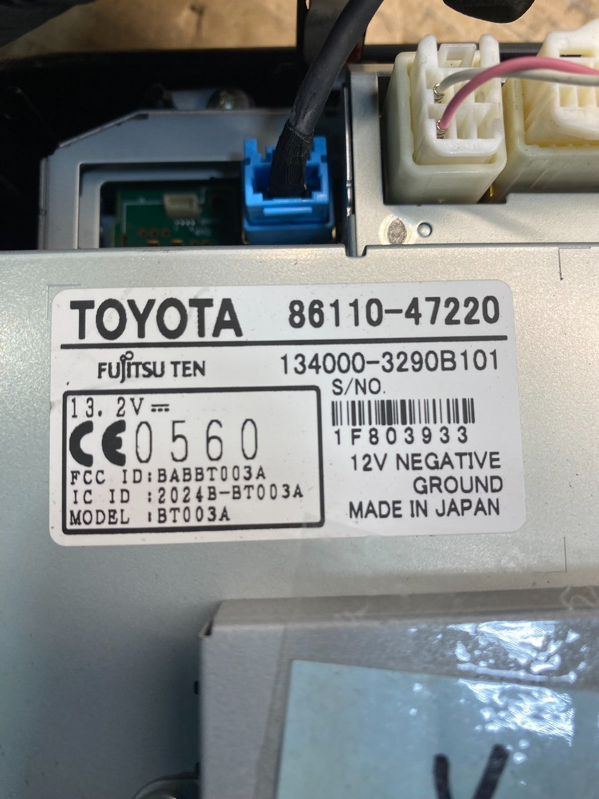 2006 to 2009 Toyota Prius Radio Stereo Receiver Screen Display AD6560 DG5