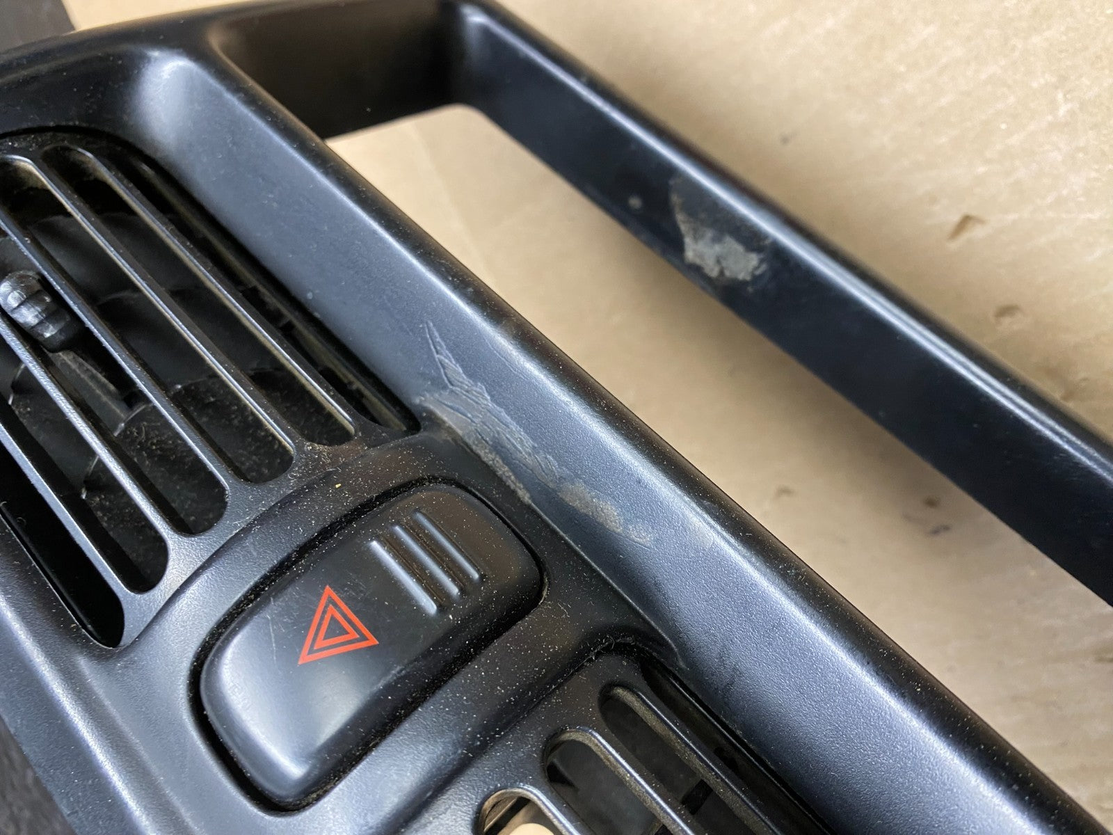 1998 to 2002 Isuzu Rodeo Dash Cluster, AC Bezel/trim Black AC66001