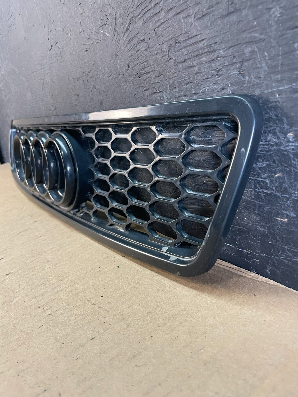 96-01 Audi A4 S4 B5 Black ABS Plastic Sport Mesh Front Hood Grille Grill AD57741