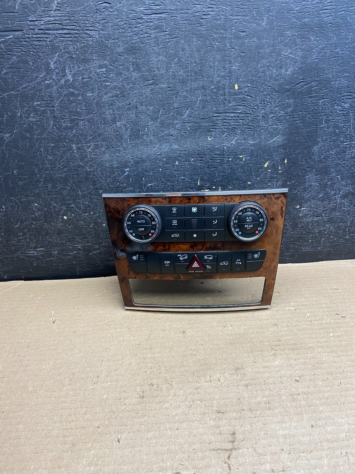 2007-2012 Mercedes X164 GL350 GL450 Climate Control Bezel Wood Switch AH3570 DG0