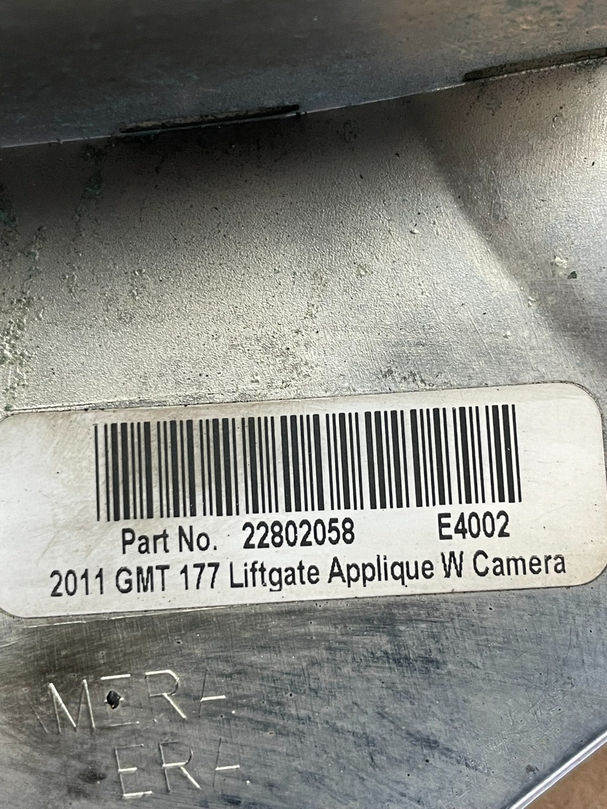 2010-2015 Gmc Terrain Lift Gate Handle Trim Backup Camera Chrome Panel AF5277 DG4