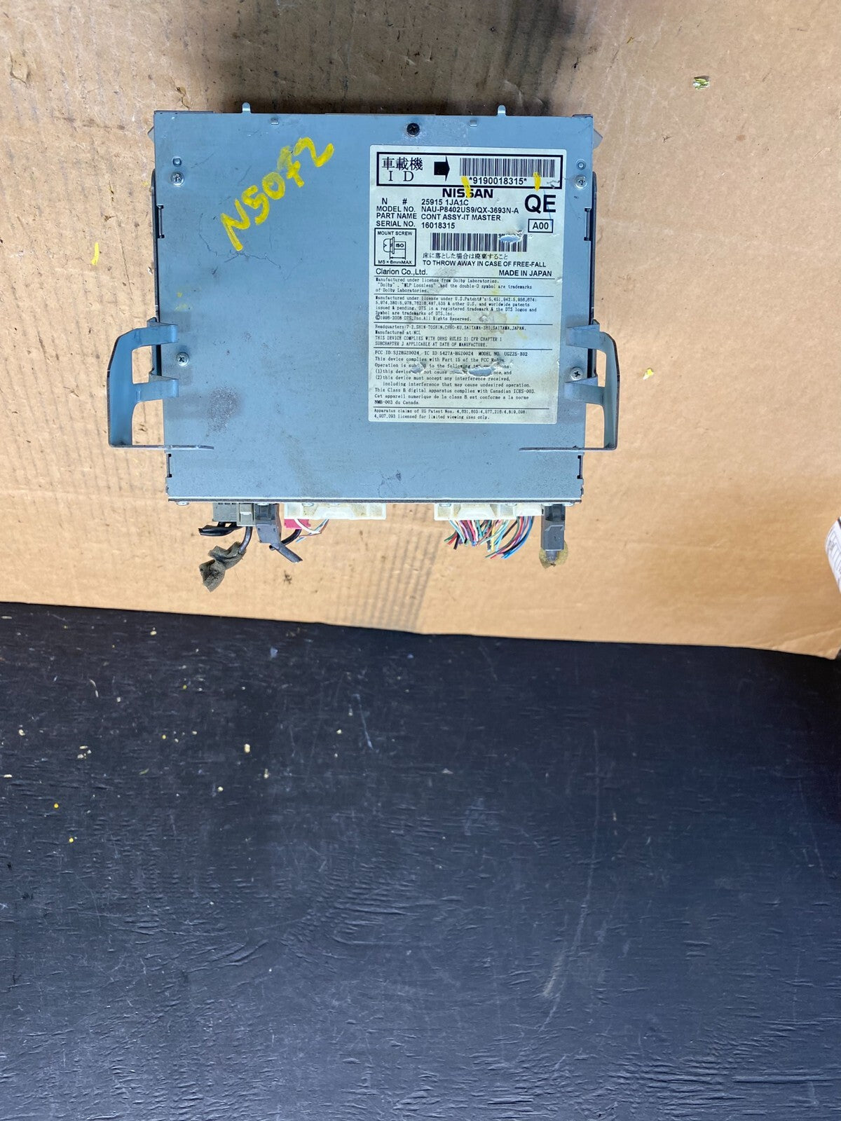 2011-2014 Nissan Murano AM FM Player Radio Receiver Temperature Control N5072 DG5