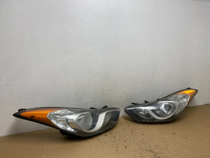 2011 2012 2013 Hyundai Elantra Left+Right Halogen Headlights AF8211 DW2