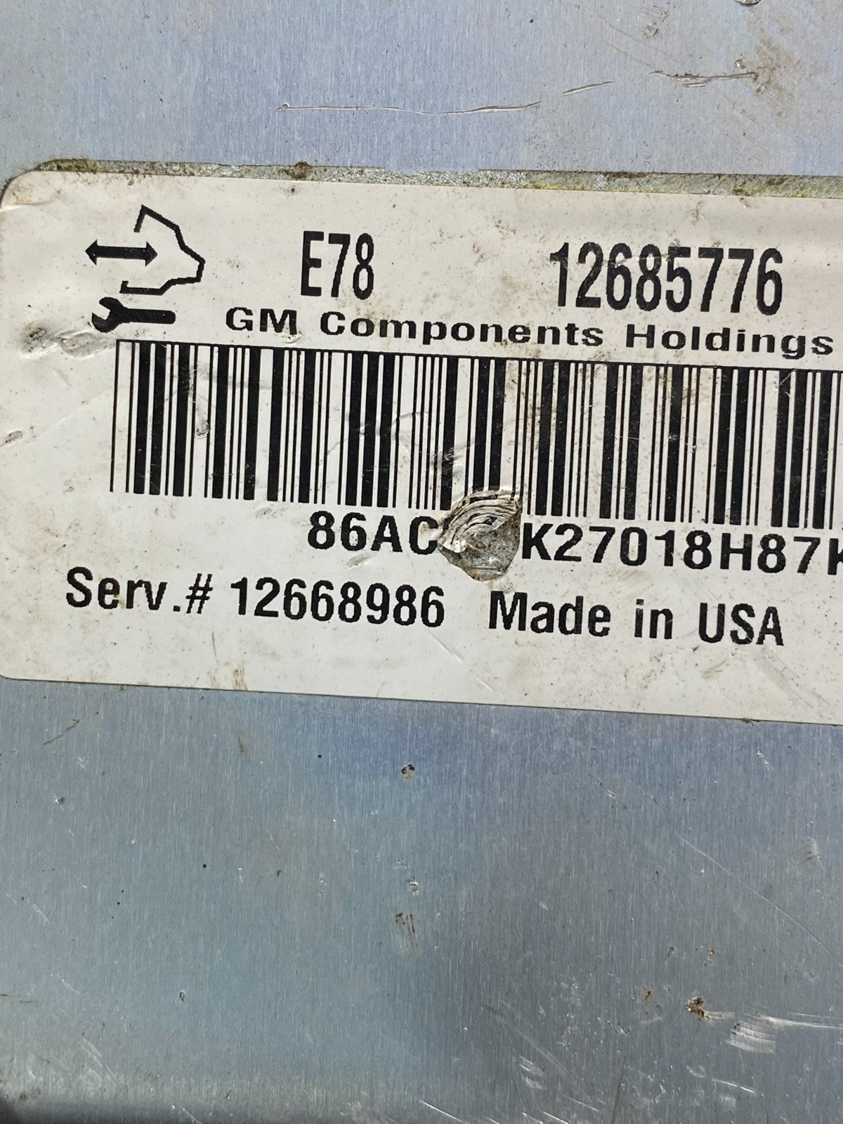 2017-2018 Chevrolet Trax Sonic Ecu Engine Control Module Ecm 12668986 af4097 DG2