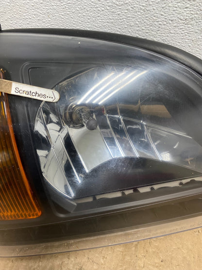 2000 to 2005 Cadillac Deville Left+Right Side Black Headlights AC5974 DG3