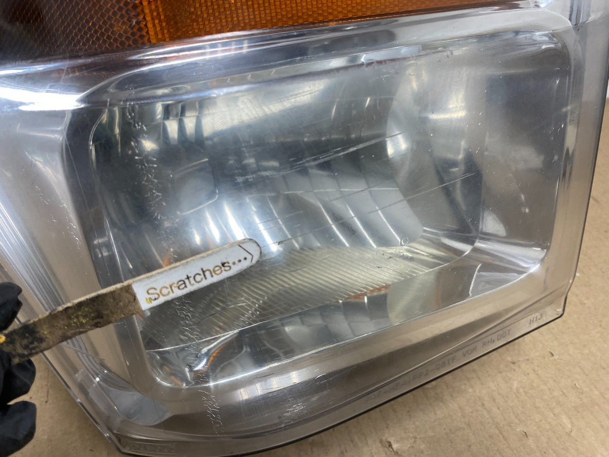 2008 to 2010 Ford F250 Super Duty Right Passenger RH Side Headlight AH5749 DW3