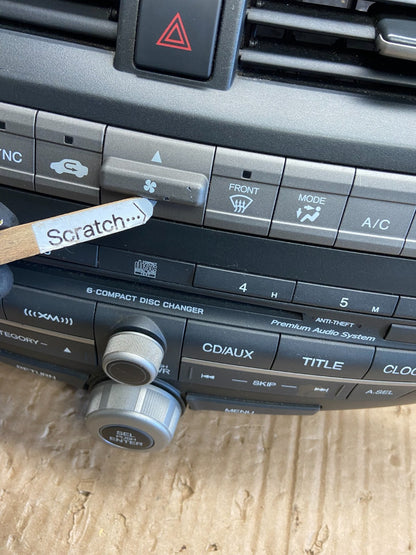 2010-2012 Honda Accord Crosstour Front Radio AM/FM CD Climate Control AF63913