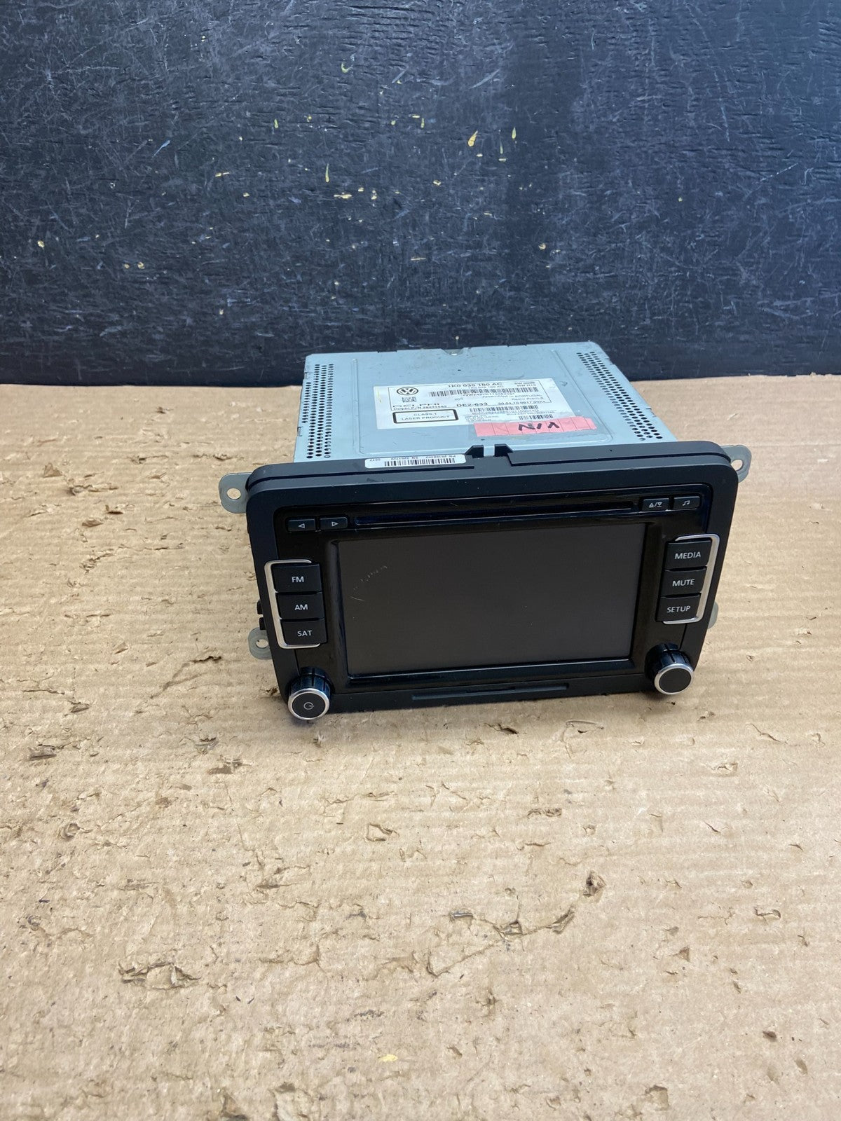 2009 to 2012 Volkswagen CC Radio CD Player Screen AM/FM AG8713 DG0