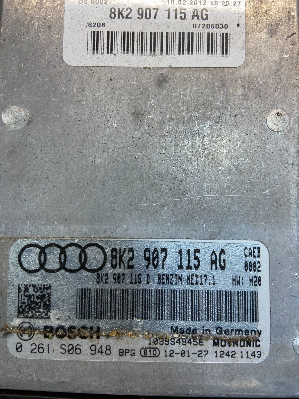 2011 to 2012 Audi A4 2.0L Engine Computer Ecu Pcm Ecm Pcu Oem OEM AC4462 DG2