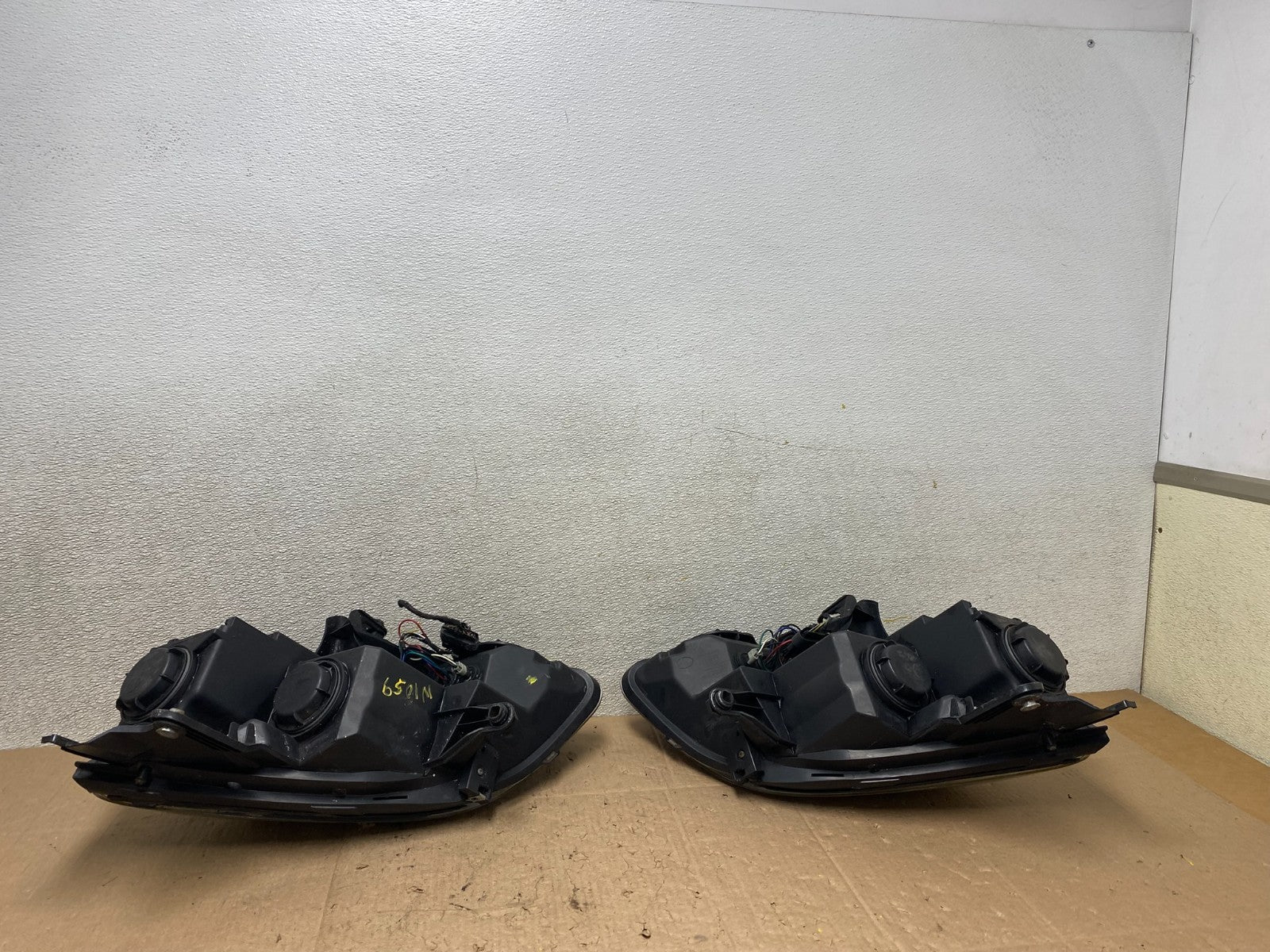 2007 to 2012 Gmc Acadia Left+Right Side Set LED Black Headlights  W1059 DG11