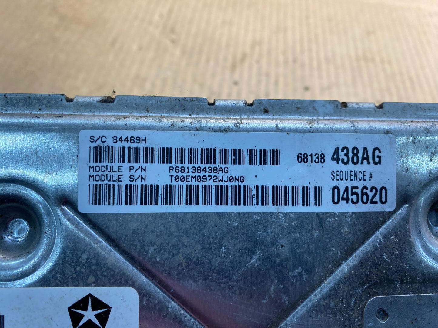 2012 Dodge Charger Chrysler Engine Control ECU ECM p68138438ag Z4697 DG3