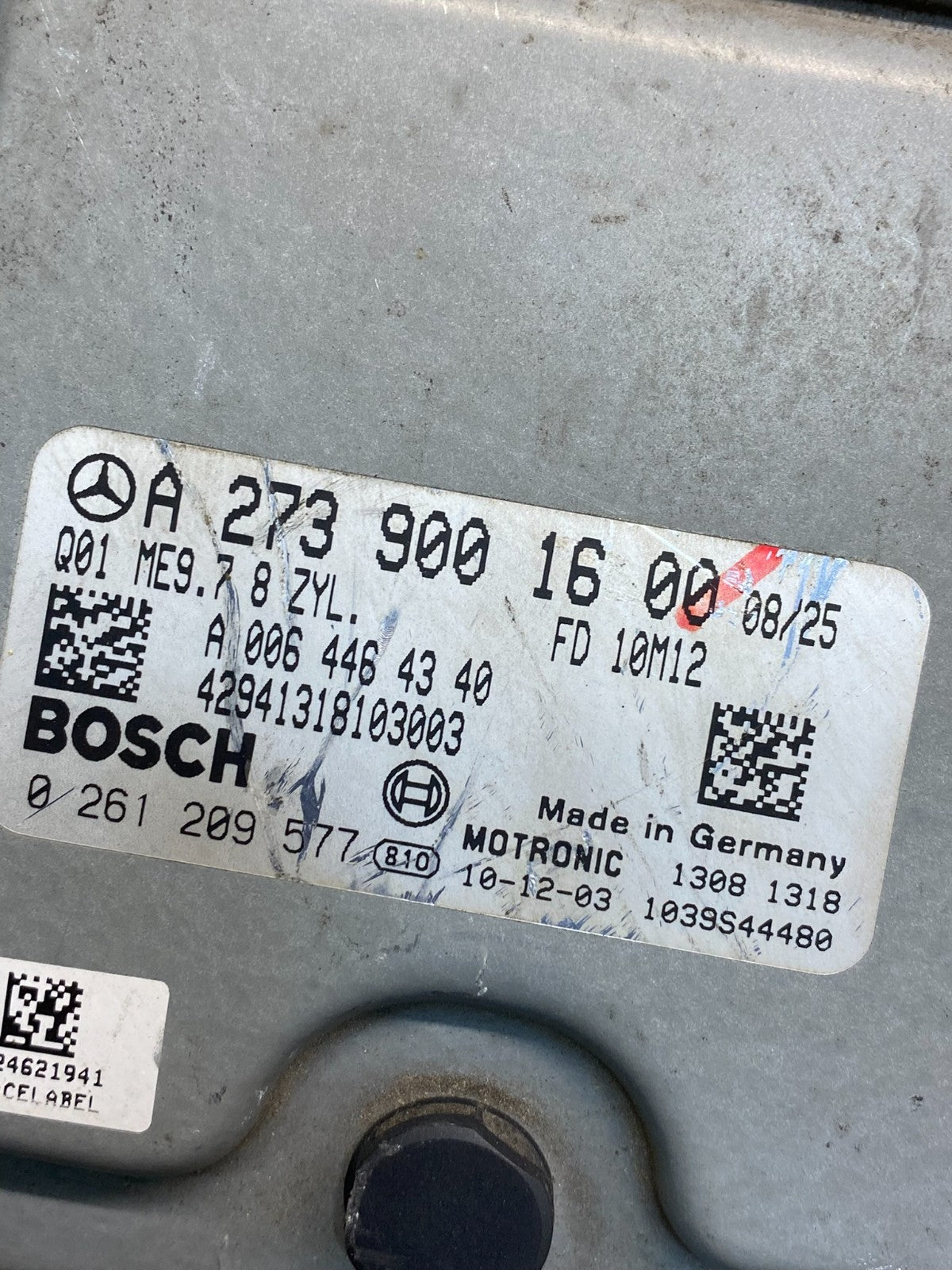 2007 to 2012 Mercedes GL450 ECM ECU Engine Control Module AI5082 DW2