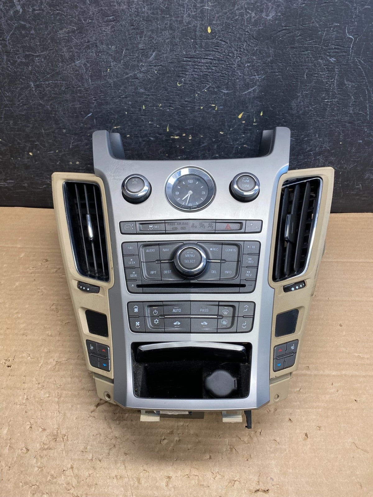 2009-2013 Cadillac CTS A/C Heater Radio Climate Control Panel Bezel OE ag8471 DG1