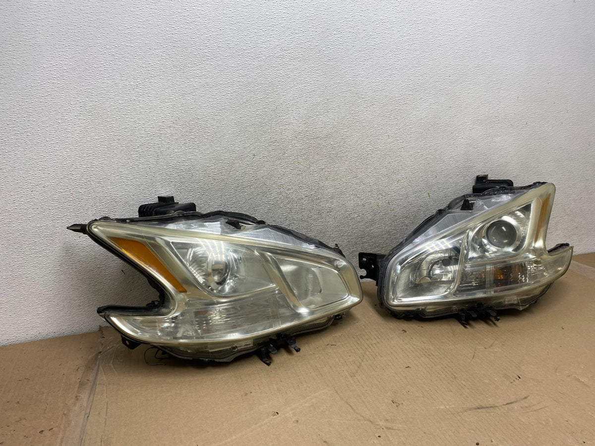 Halogen 2009 to 2014 Nissan Maxima Left+Right Set Side Headlights AH6714 DW1