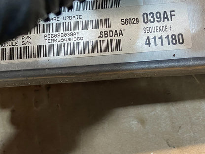 2004 Dodge Durango 5.7L Engine Computer Module ECU p56029039af AG1477 DW2