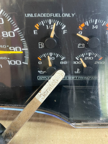 1995 to 1999 Chevrolet Silverado Suburban Cluster Gauge Speedometer AG1051 DG3