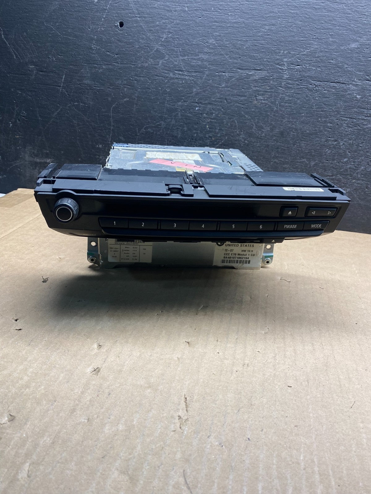 2007 - 2010 Bmw X5 Radio DVD CD Player AM/FM ae7891 DG0