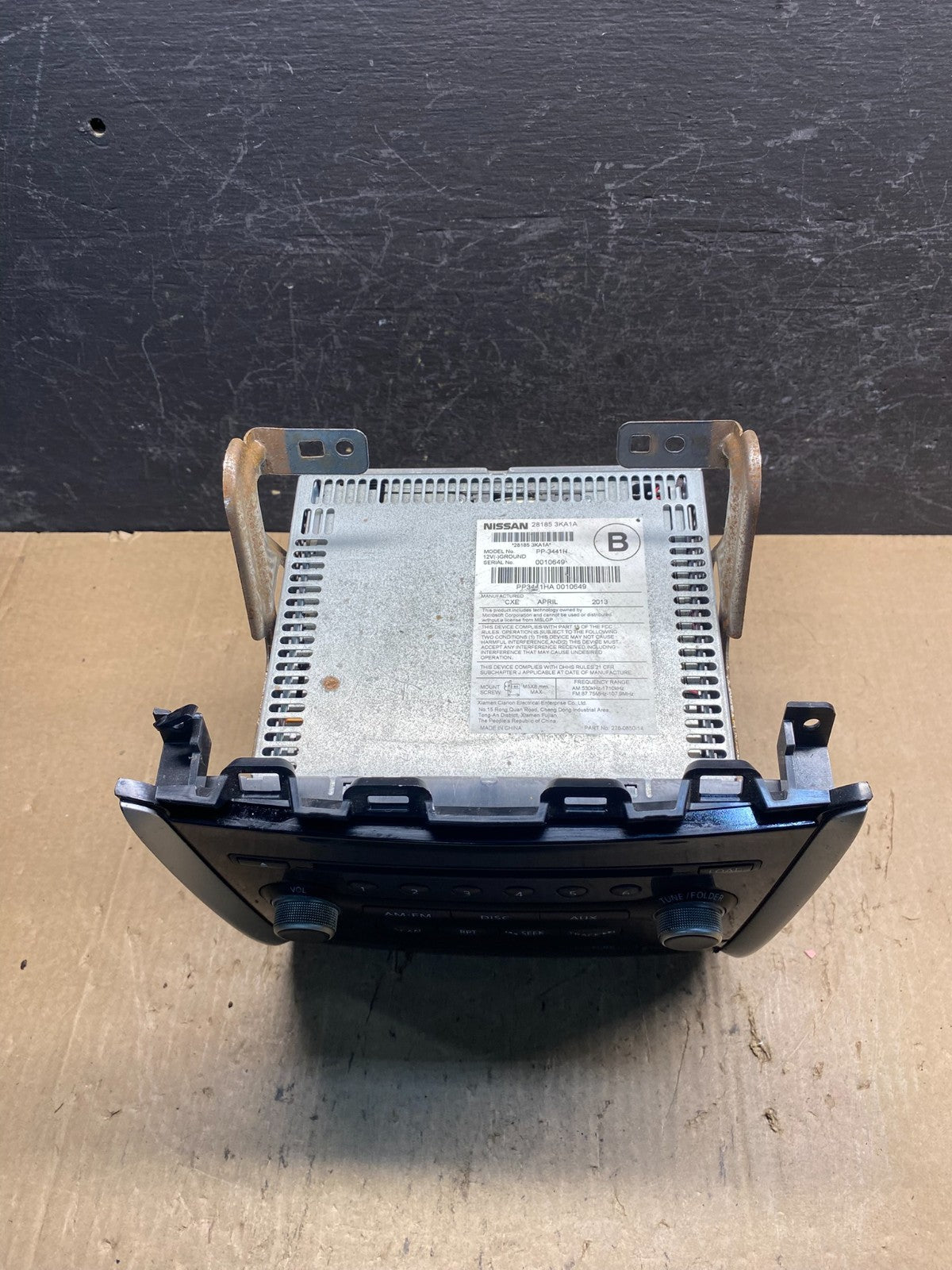 2013 to 2016 Nissan Pathfinder Radio Temperature Climate Control AE7870 DW3