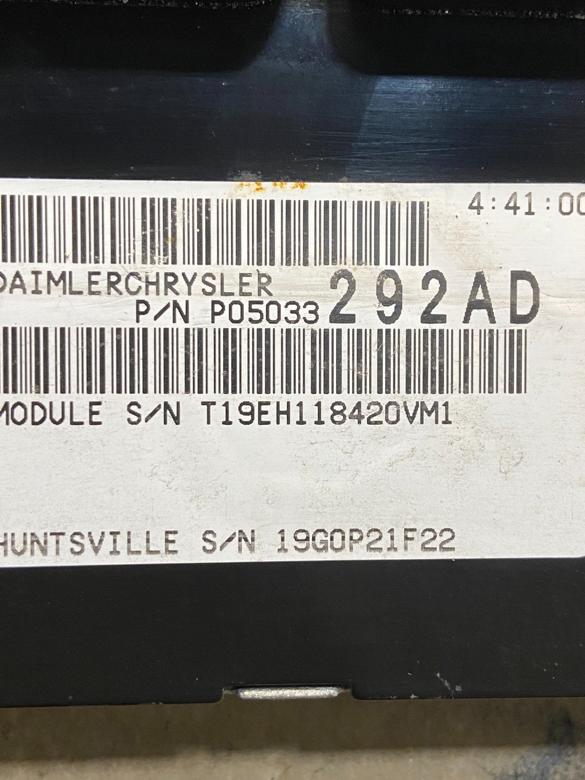 2004 2005 Chrysler PT Cruiser 2.4L Engine Computer Module ECM ECU AE4675 DG2