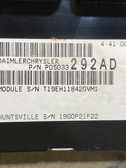 2004 2005 Chrysler PT Cruiser 2.4L Engine Computer Module ECM ECU AE4675 DG2