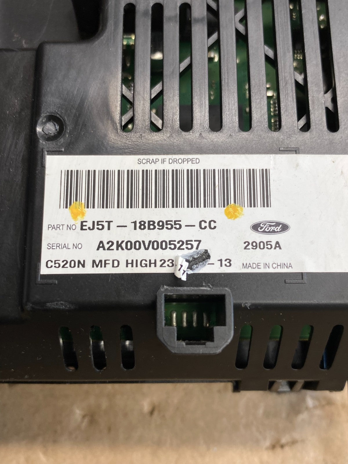 2014 2015 Ford Escape Radio Info Information Display Screen AG6234 DG4