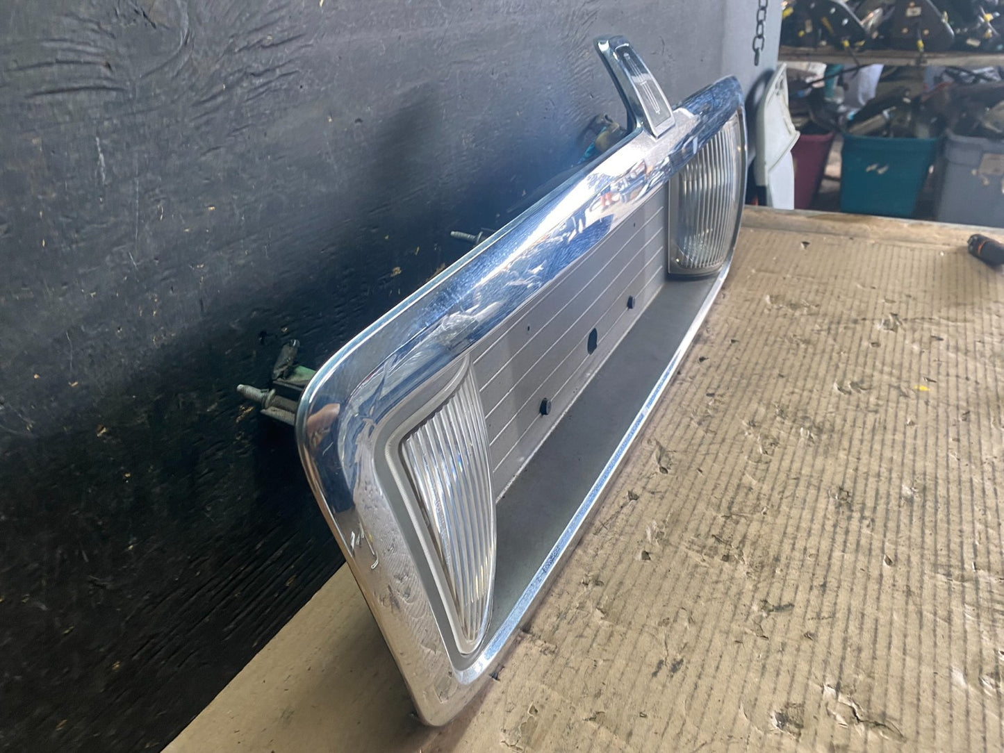 2003 to 2011 Lincoln Town Car Rear License Plate Trim Panel OEM S5600 DG2