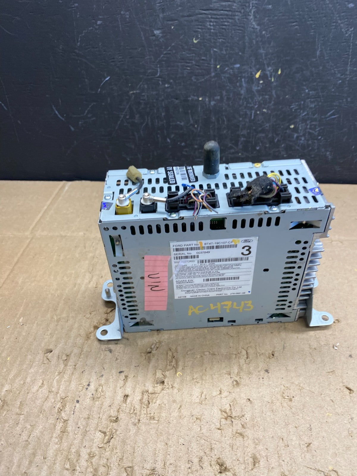 2011 to 2014 Ford Edge Radio Cd Mechanism Receiver ac4743 DG8