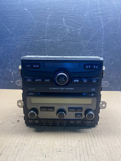 2006-2008 Honda Pilot Center Radio AM CD Player Climate Control AG3826 DG0
