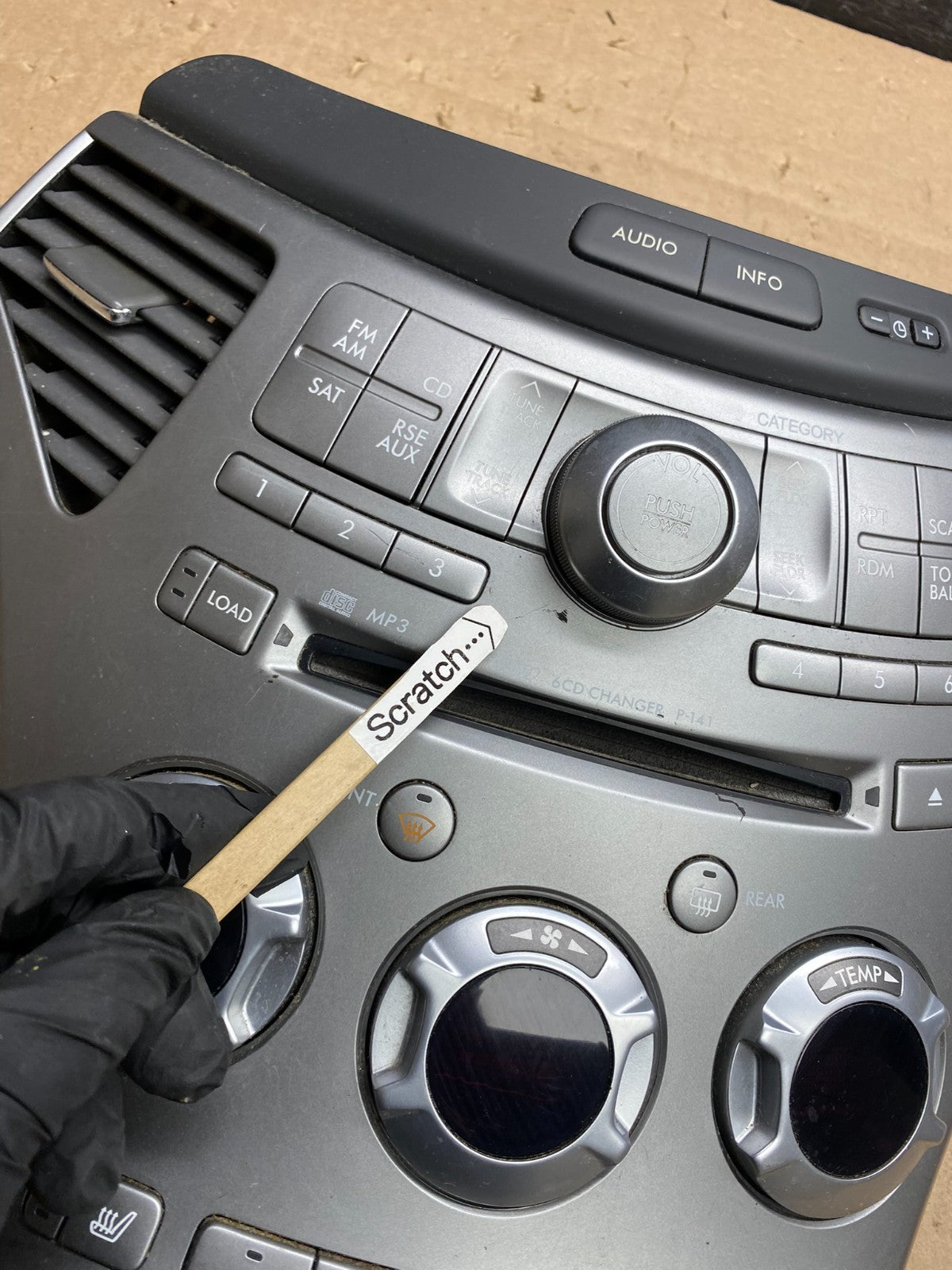 2006-2009 Subaru Tribeca Radio CD Player Climate Control Bezel Panel AJ1356 DG1