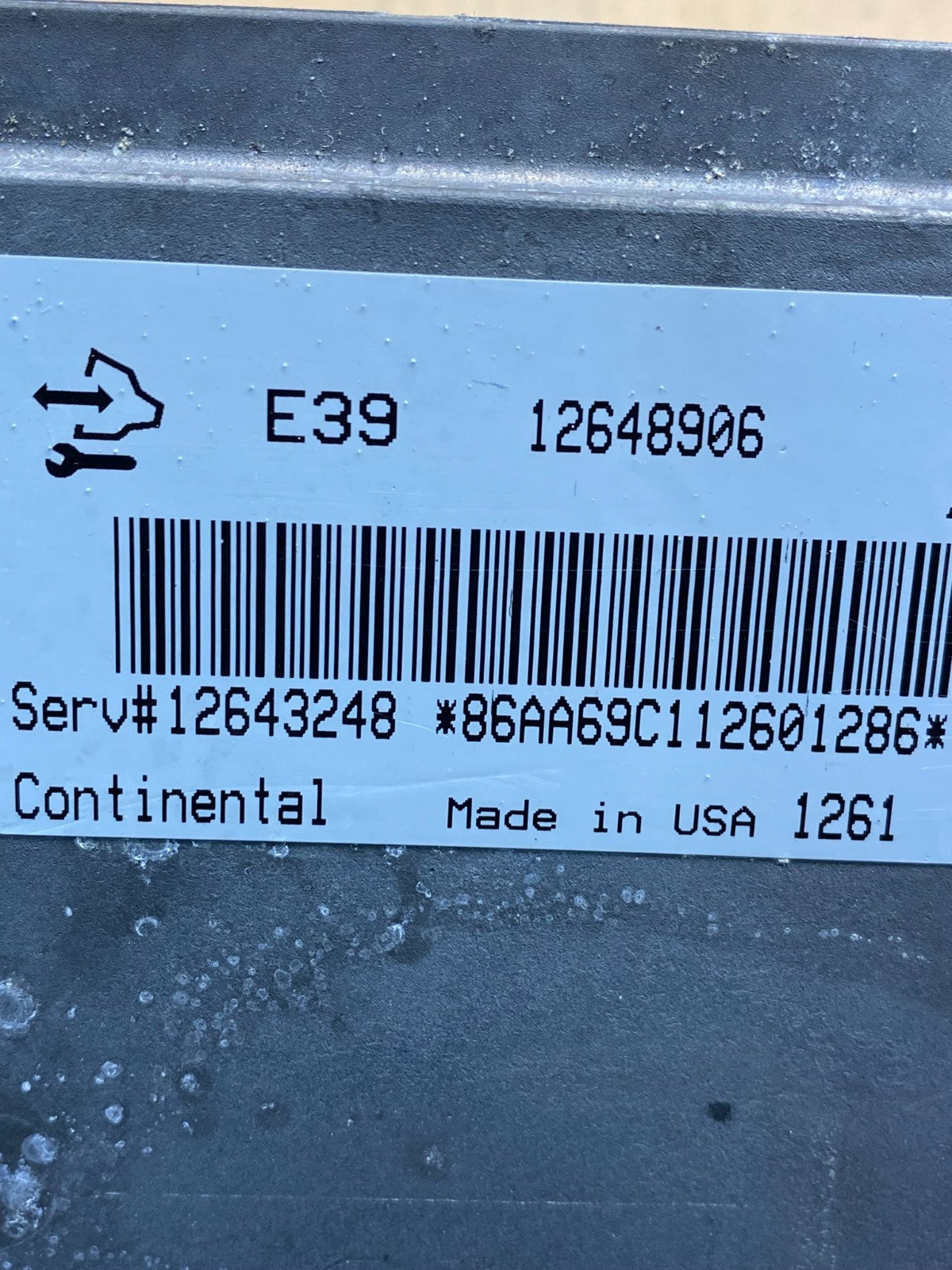2012 2016 GMC Acadia Traverse Engine Control Module ECM ECU 12648906 AH4693 DG2