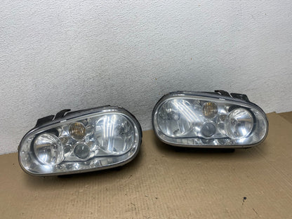 1997-2003 Volkswagen Golf MK4 Left+Right Side Halogen Headlights AF5865 DW0