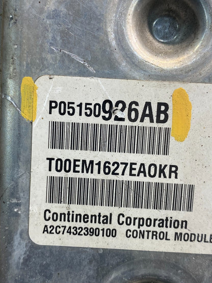 2015 Ram Promaster City Engine Computer ECM ECU AD7396 DG2