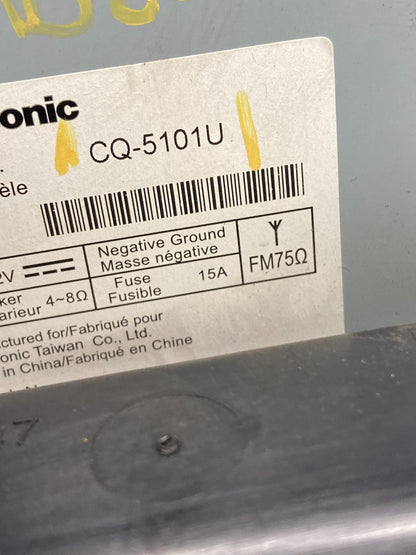 2009 Freightliner Sprinter CD PLAYER Equipment Radio PANASONIC CQ5101U AB2022 DG5
