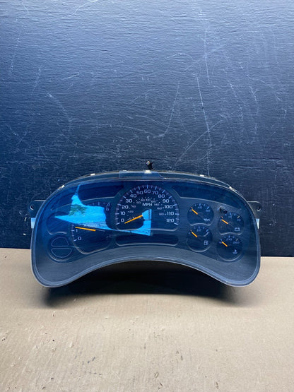 2003 to 2006 Chevrolet Silverado Speedometer Instrument Cluster AG1865 DG0