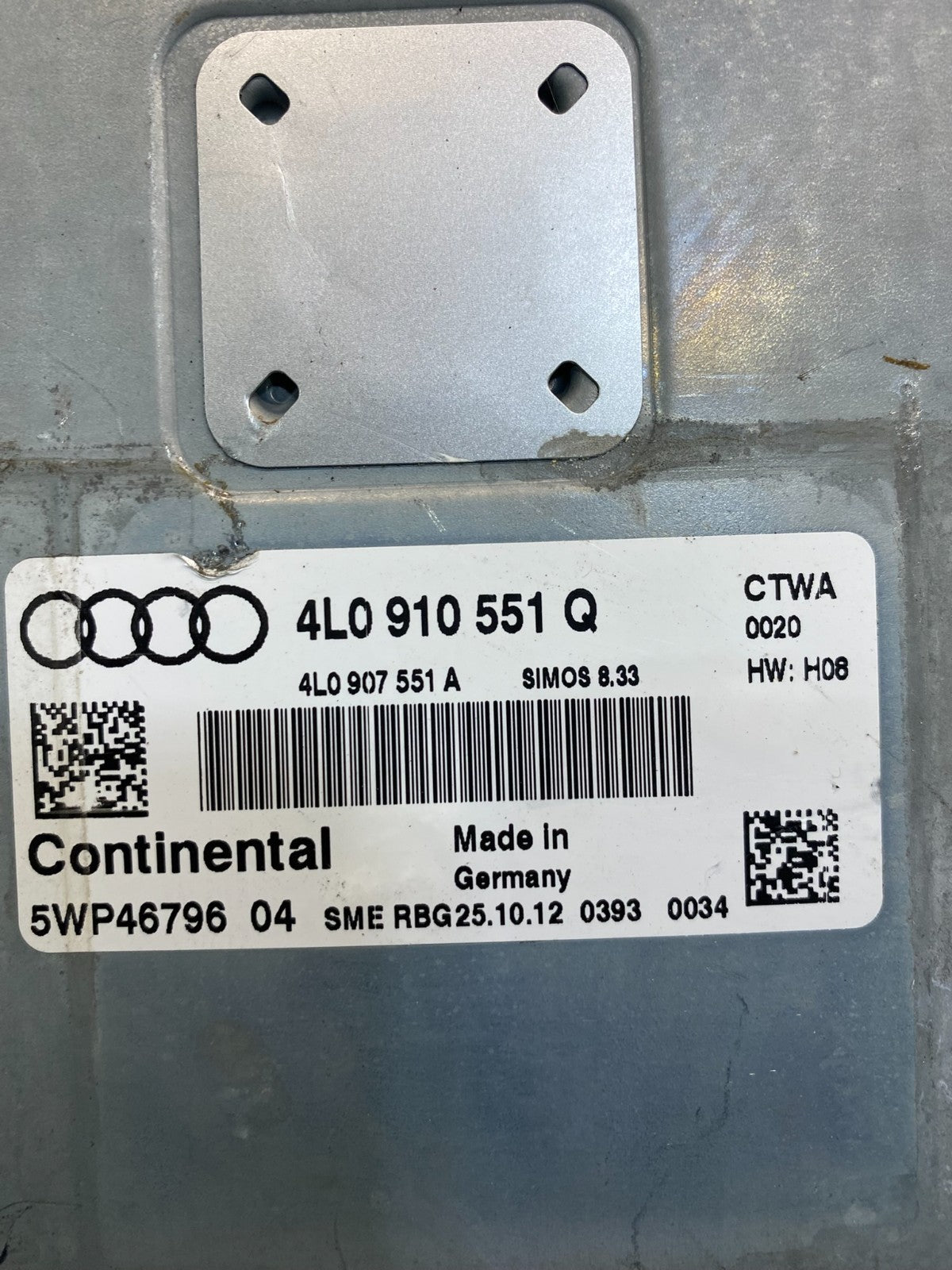 2013 2014 2015 Audi Q7 3.6L Engine Computer Ecu Pcm Ecm 4L0910551Q OE ab3581  DG2