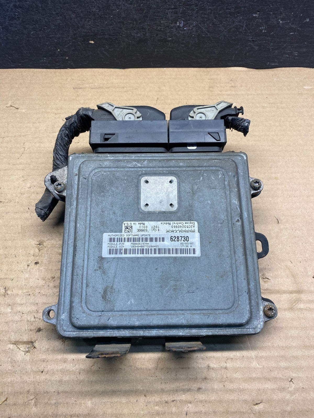 2007 to 2010 Dodge Caliber ECM Engine Computer Module ECU ae0113 DG0
