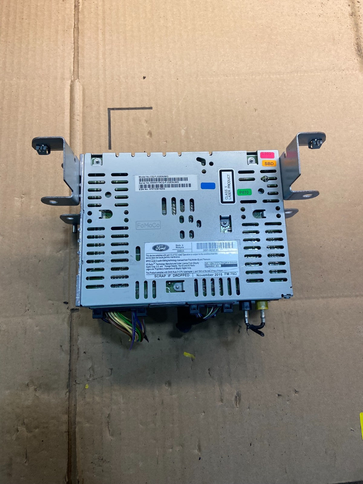 2016 Ford Explorer Am Fm Cd Player Radio Receiver DE9T-19C107-NC y4408 DG4