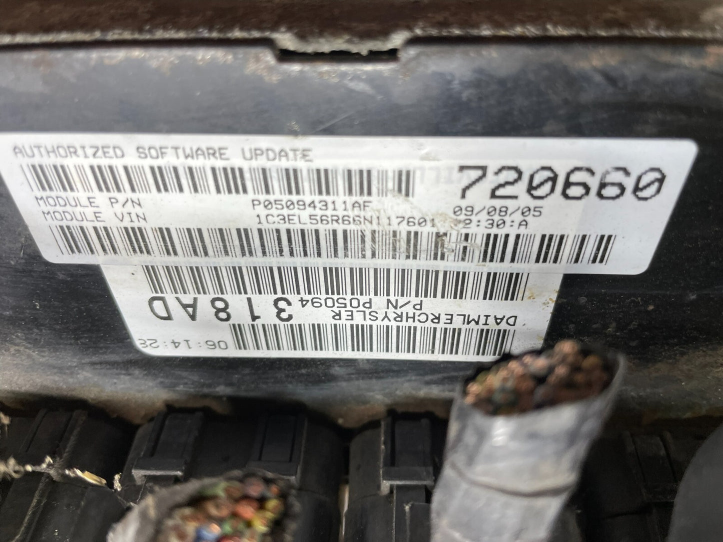 2006 Chrysler Sebring 2.7 Engine Computer Module p05094311af N4822 DG2