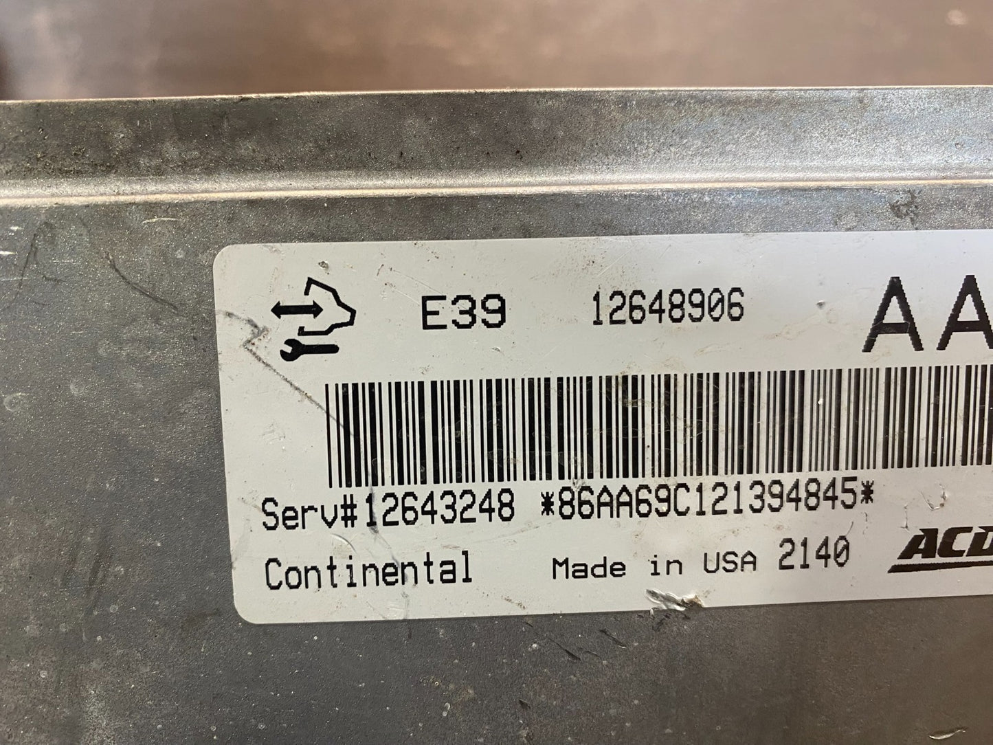 2012 Chevrolet Equinox Ecu Engine Control Module Unit Ecm 12648906 AC2588 DW2