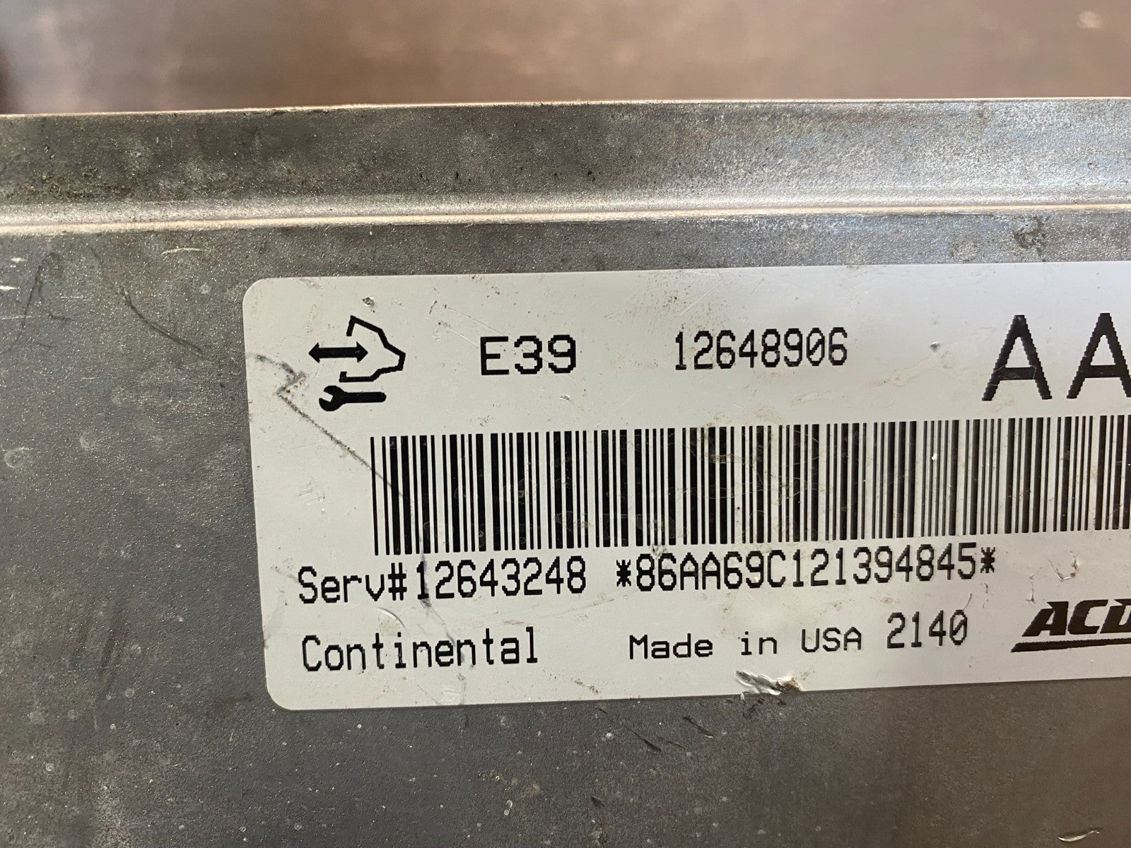2012 Chevrolet Equinox Ecu Engine Control Module Unit Ecm 12648906 AC2588 DW2