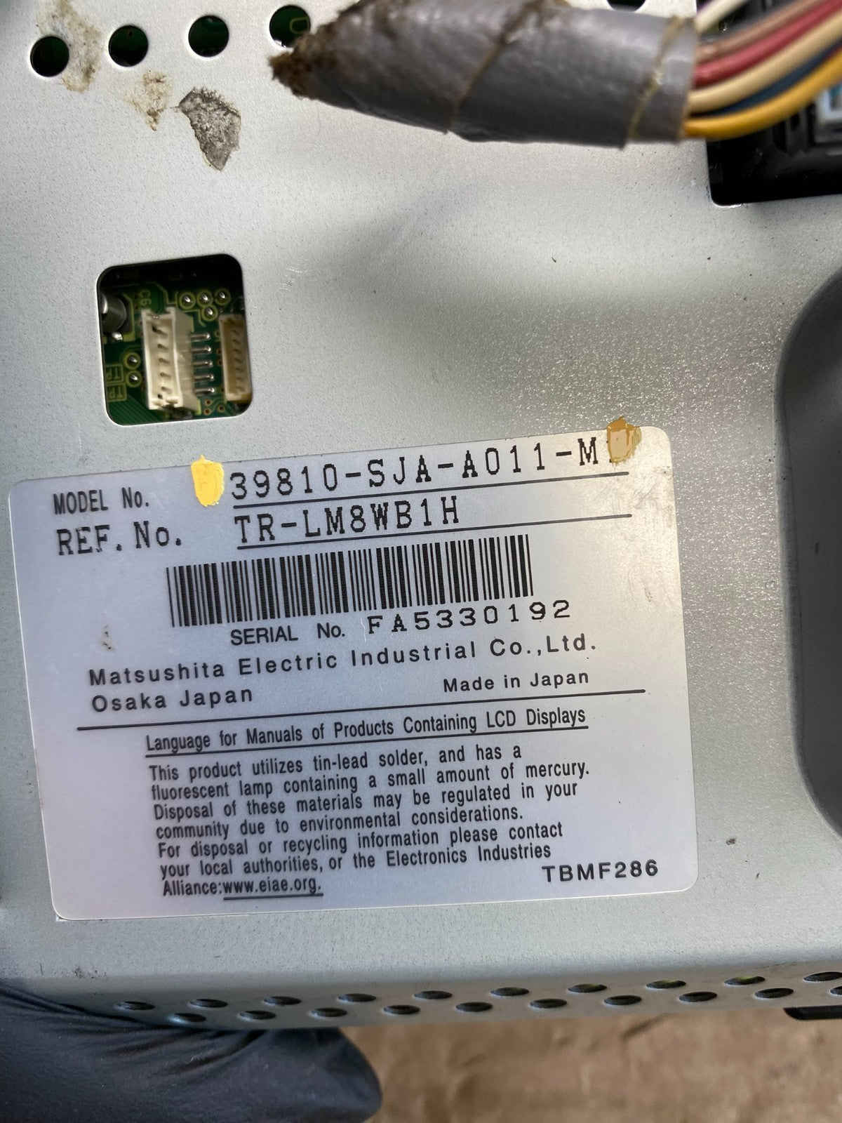2005-2012 Acura RL Navigation GPS Information Display Screen ag6381 DG4