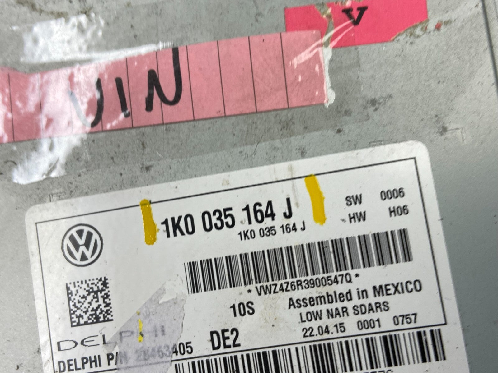 2015 2016 2017 Volkswagen Jetta Radio CD Player AM/FM T6158 DG6