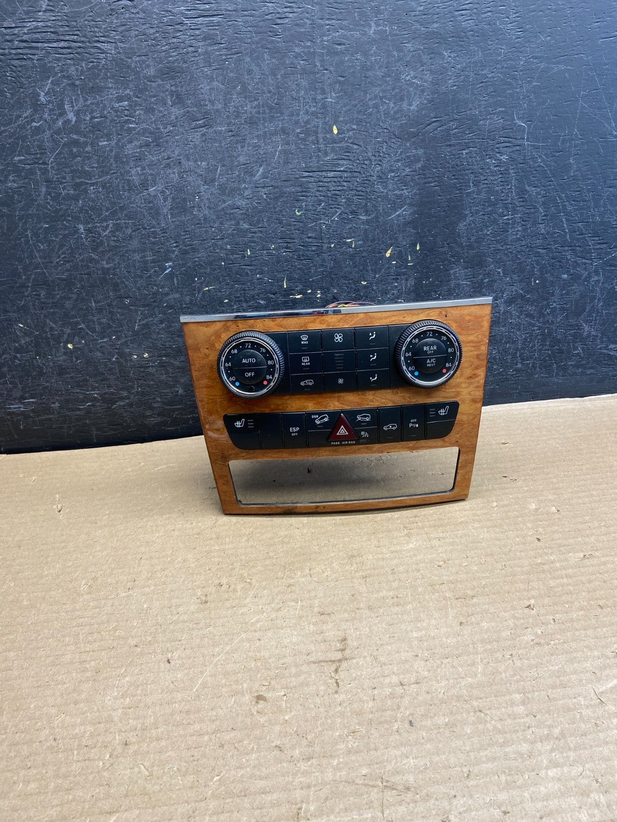 2007-2012 Mercedes X164 GL350 GL450 Climate Control Bezel Wood Switch ah3601 DG0