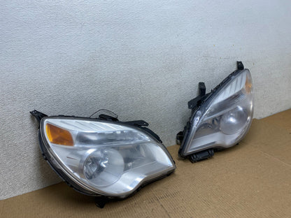 2010 - 2015 Chevrolet Equinox Halogen Headlights Left+Right Side Set W3840 DW2