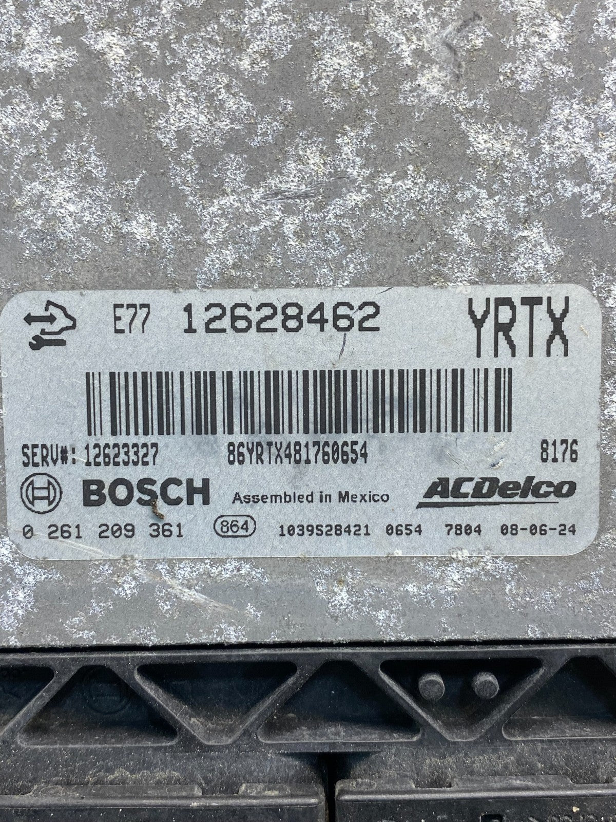 2008 Cadillac Srx Engine Computer Ecu Pcm Ecm Pcu AG7520 DG2