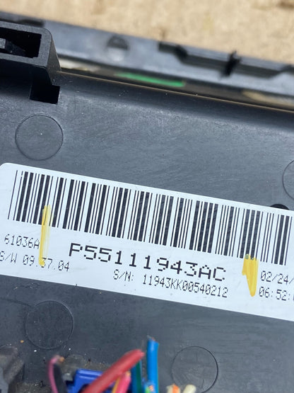2008 to 2012 Jeep Liberty Dash Climate Temperature Control Radio Bezel AB9777 DG5
