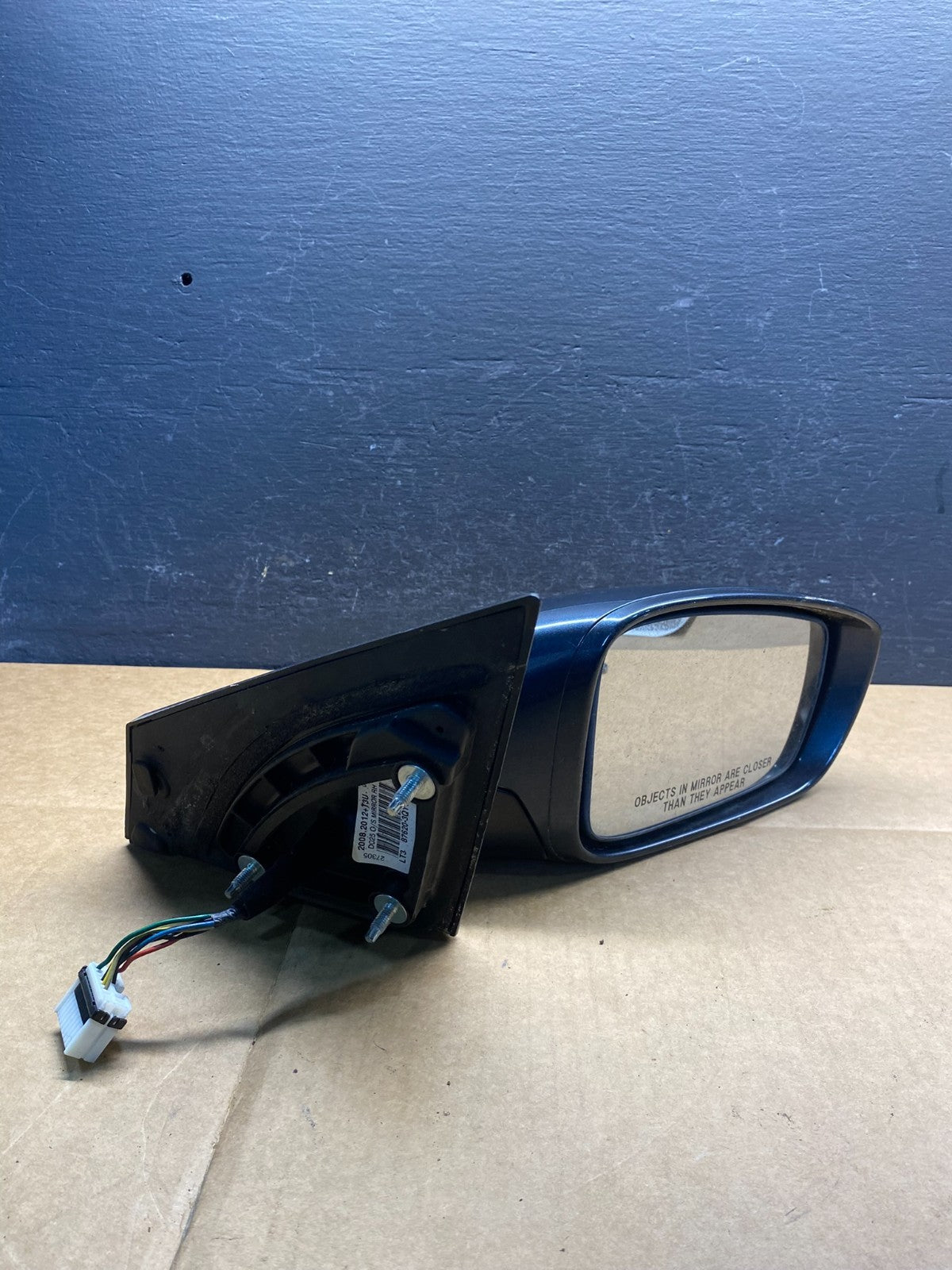 2011-2015 Hyundai Sonata Right Passenger Mirror W/ Turn Signal AD3554 DW6
