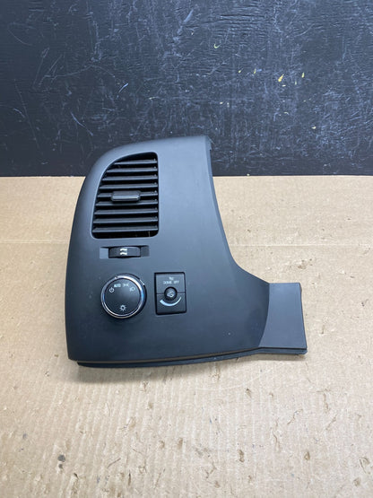 2007 to 2014 Silverado Front Left Driver Headlight Switch Air Vent AC6492 DG0