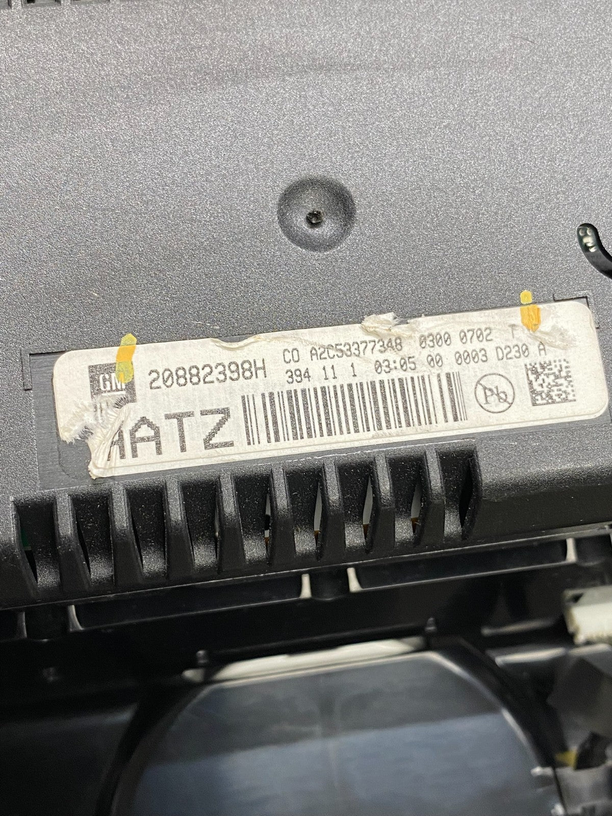 2010-2012 Cadillac SRX A/C Heater Radio Climate Control Panel Bezel OE AI6446 DW4