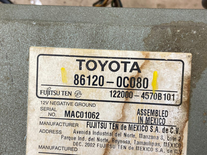 2003 to 2006 Toyota Tundra Sequoia AM/FM OEM Radio CD Player T6243 DG5
